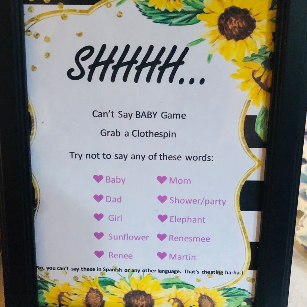 Don’t say baby game